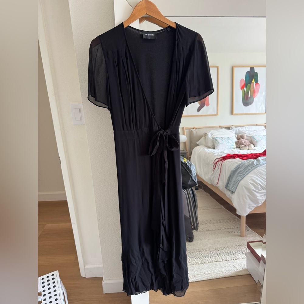 The Kooples Black Sheer Dress